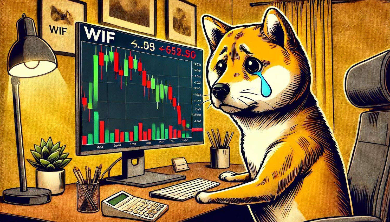 Dogwifhat Token Faces Technical Pressure as Death Cross Looms