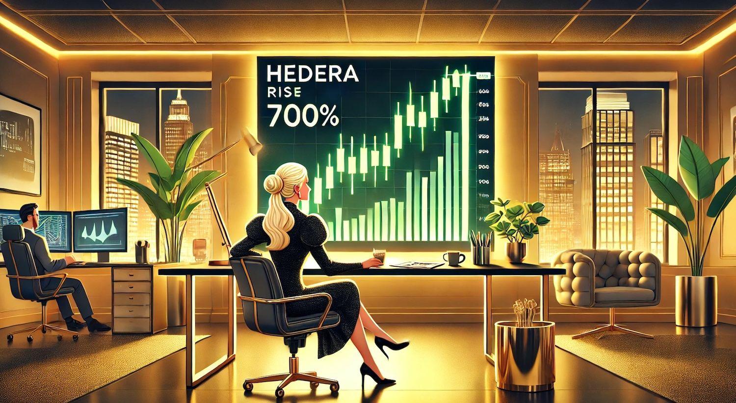 Hedera Token Marks 700% Growth in Record-Breaking Run