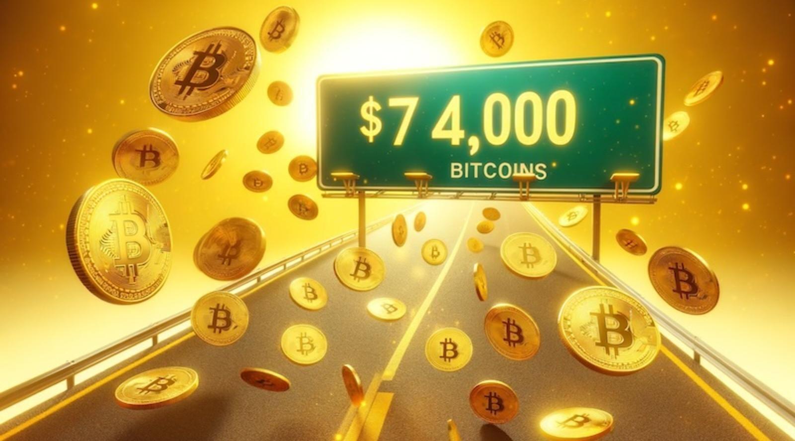 Bitcoin is steadily climbing towards the $74,000 mark, what can stop it?